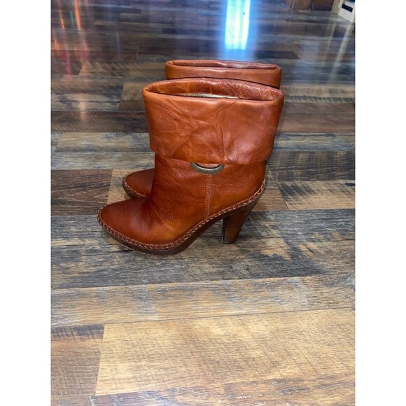 Brown Nike Air G Leather Heeled‎ Boots - Picture 1 of 6